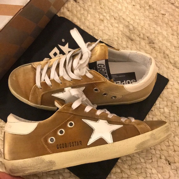 golden goose velvet sneakers